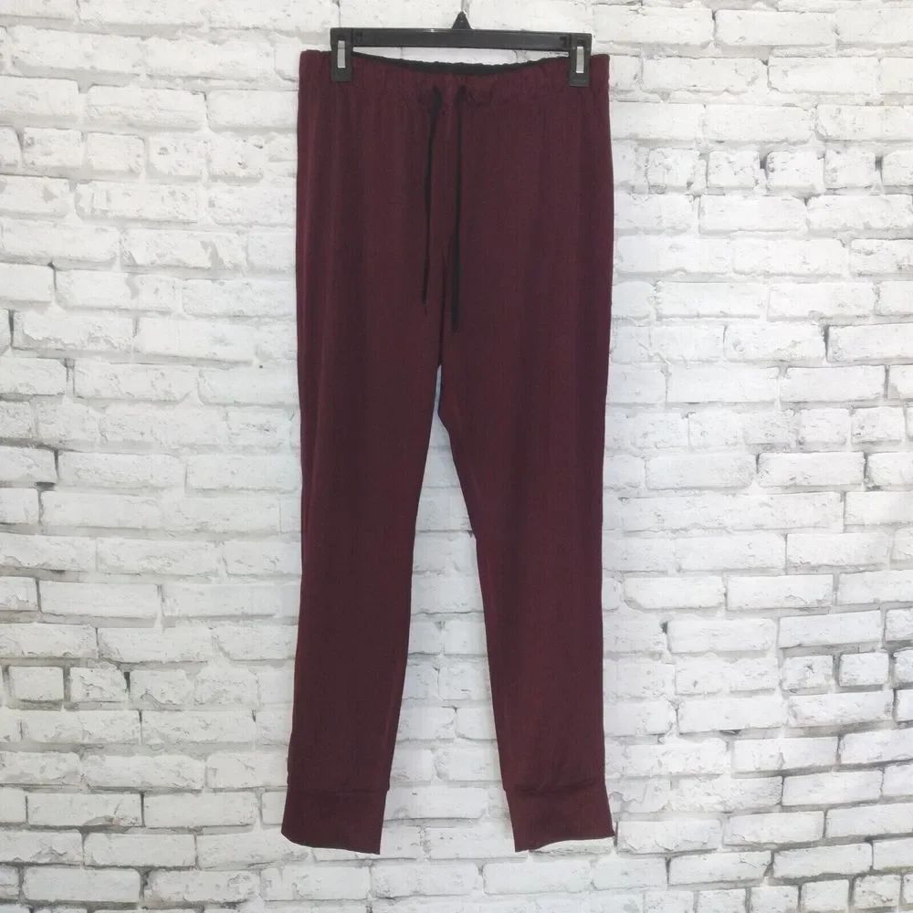 LLD Anthropolgie Joggers Juniors Size 1 Maroon Elastic Waistband Drawstring